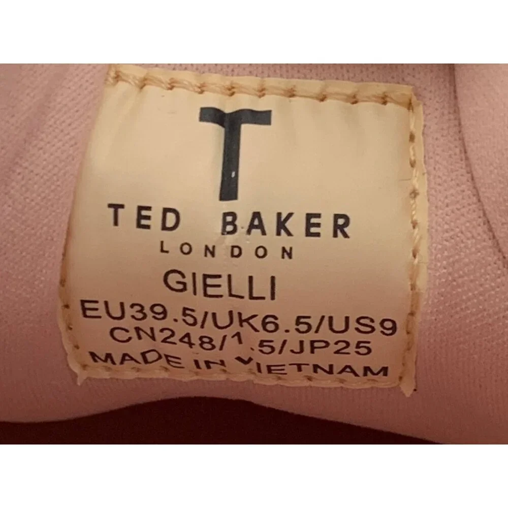 Ted Baker Gielli Rosegold Leather Sneakers Size US 9 NWOB - Picture 4 of 9